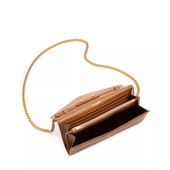 YSL Monogram Quilted Leather Chain Wallet - USED ONCE - Picture 2 of 6